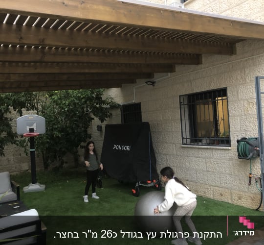 שתי ילדות משחקות עם כדור על דשא סינתטי
